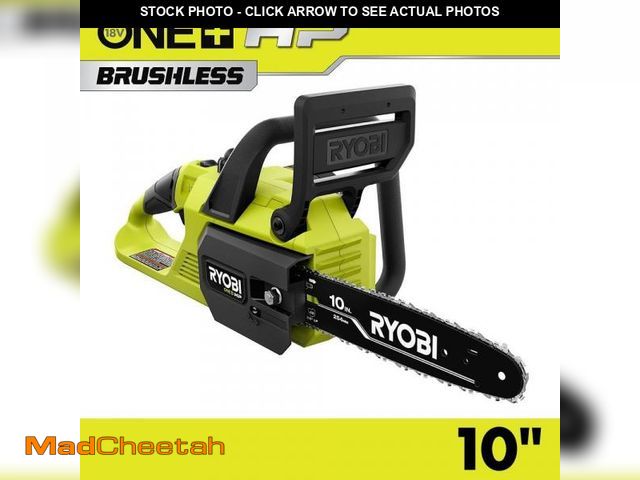 Lot 74-12492560 - RYOBI ONE+ HP 18V Brushless 10 in. Battery Chainsaw (Tool Only) - USED