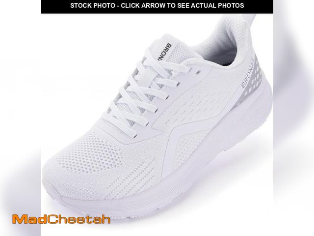 Lot 74-12214001 - BRONAX Womens Wide Toe Tennis Shoes Mesh Lace up Rubber Sole Size 9.5w Running Casual Walking Gym At...