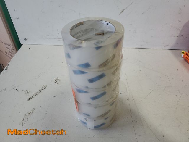 Lot 74-14281821 - (MISSING ONE ROLL) Scotch 1.88 in. x 54.6 yds. Heavy Duty Shipping Packaging Tape (5 Rolls per Pack)...