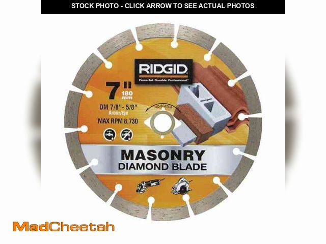 Lot 74-14588391 - RIDGID 7 in. Segmented Diamond Blade HD-SG70CP - UNUSED