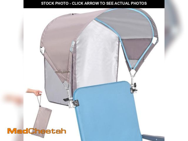 Lot 74-12443692 - Universal Canopy Umbrella, UPF 50+ Sun Shade with Adjustable Clamp Clip for Beach, Outdoor, Sports &...