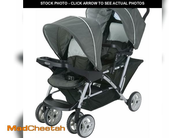 Lot 74-13041384 - Graco DuoGlider Double Stroller | Lightweight Double Stroller with Tandem Seating, Glacier - UNUSED