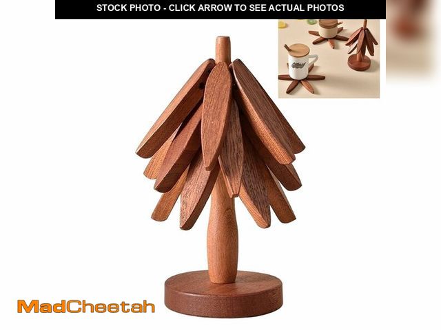 Lot 74-12707236 - Walnut Tree Table Mat,Wooden Table Mat Tree,Foldable Trivets for Hot Dishes,Non-Slip Heat Insulated ...