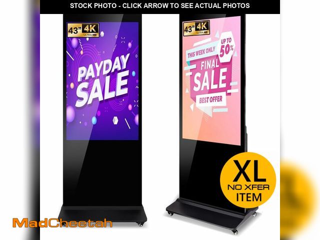 Lot 74-13577853 - ZLPOWER 43" Digital Signage Display Kiosk Non Touch Screen Digital Kiosks Interactive Floor Standing...