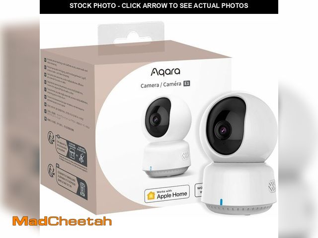 Lot 74-13621982 - Aqara 2K Indoor Security Camera E1, Pan &amp; Tilt, HomeKit Secure Video Indoor Camera, Two-Way Audi...
