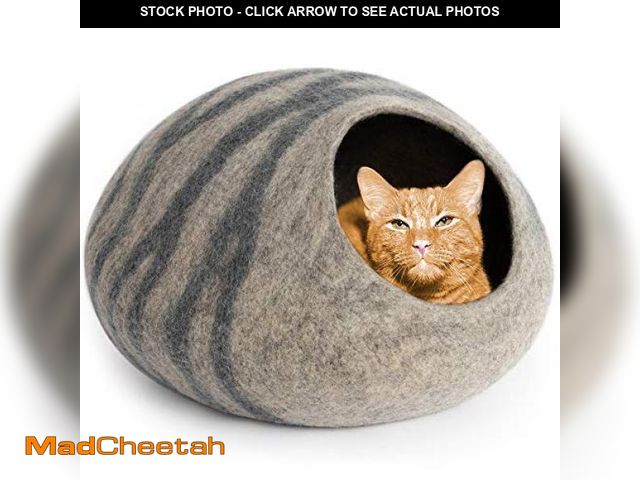 Lot 74-12329167 - *SEE DETAILS* MEOWFIA Cat Cave Ã¢â¬â Premium Felt Cat Bed for Indoor Cats, Handmade 100% Merino W...