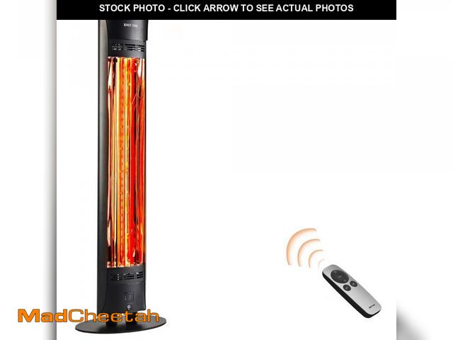 Lot 74-12418993 - EAST OAK 1500W Electric Infrared Patio Heater, Indoor/Outdoor Tower Heater with Remote, 24H Timer, I...