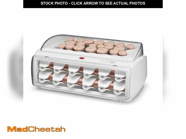 Lot 74-13626095 - INFINITI PRO CONAIR Ceramic Flocked Hot Rollers for Women, 20 Assorted Hair Curlers with Clips, 85-S...