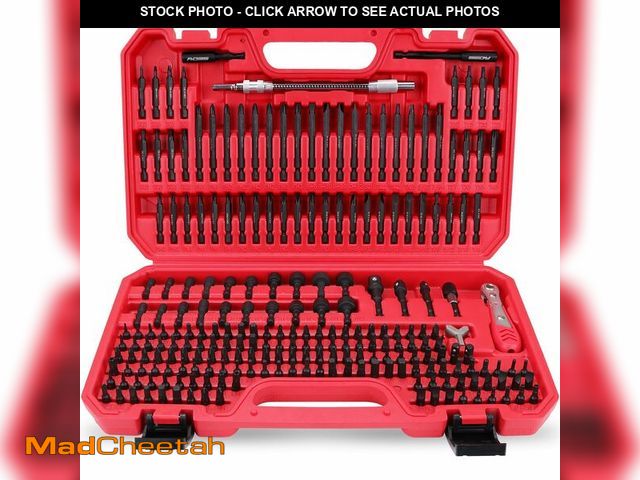 Lot 74-14330031 - 232-Piece Ultimate Screwdriver Bit Set, Cr-V Impact Driver Bit Set Includes Security Bits,Nut Driver...