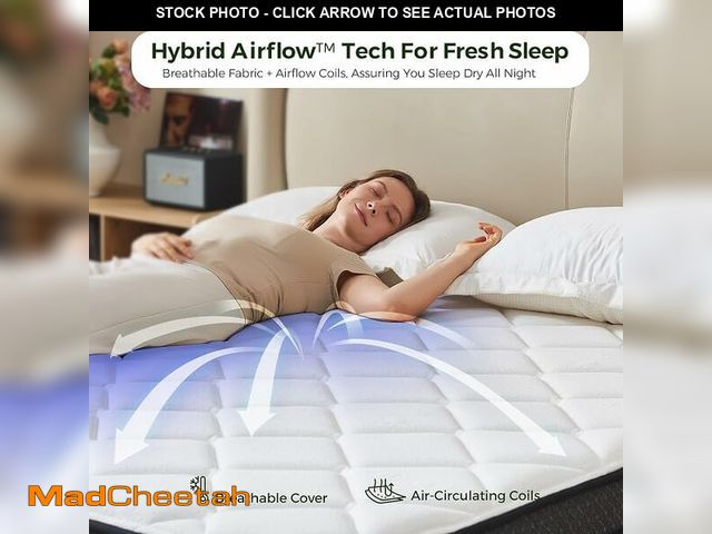 Lot 74-14353283 - VQRkingTwin Size Mattress 10 inch,Gel Memory Foam Hybrid Mattress in a Box,Pocket Springs Medium Fir...