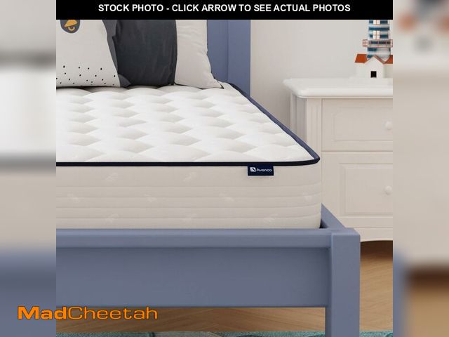 Lot 74-13331229 - Avenco 8 Inch Twin Mattress, Foam and Spring Hybrid Mattresses in a Box, Medium Soft Breathable Fabr...