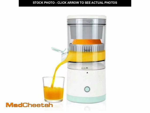 Lot 74-12971650 - Electric Citrus Juicer, Automatic Orange Juice Extractor, White and Mint Green, Kitchen Appliance wi...