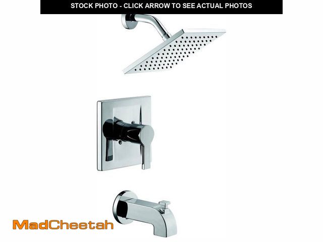 Lot 74-13002017 - Glacier Bay Modern Single-Handle 1-Spray Tub and Shower Faucet 1.8 GPM in Chrome (Valve Included) - ...