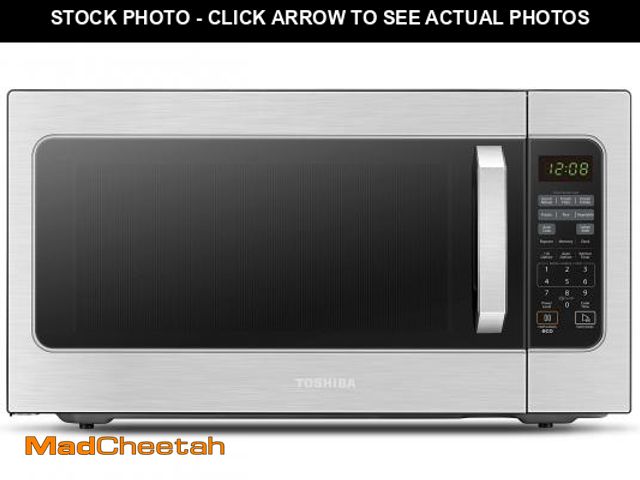 Lot 74-12493934 - Toshiba ML-EM62P(SS) Large Countertop Microwave with Smart Sensor, 6 Menus, Auto Defrost, ECO Mode, ...