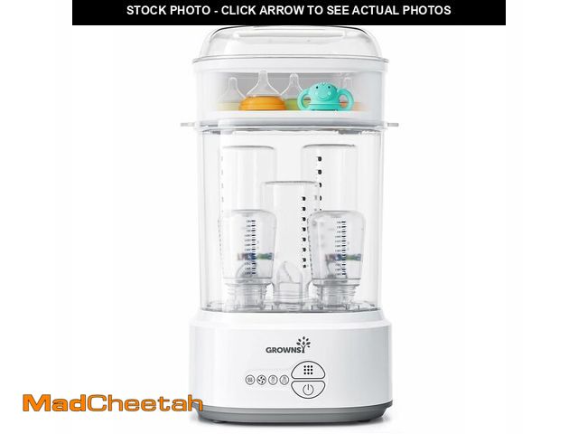 Lot 74-12701276 - GROWNSY Bottle Sterilizer and Dryer, Compact Electric Steam Baby Bottle Sterilizer (Esterilizador de...