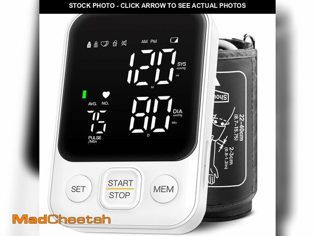 Lot 74-14589036 - Blood Pressure Monitor Upper Arm Machine 240 Memory for Home Use White - UNUSED