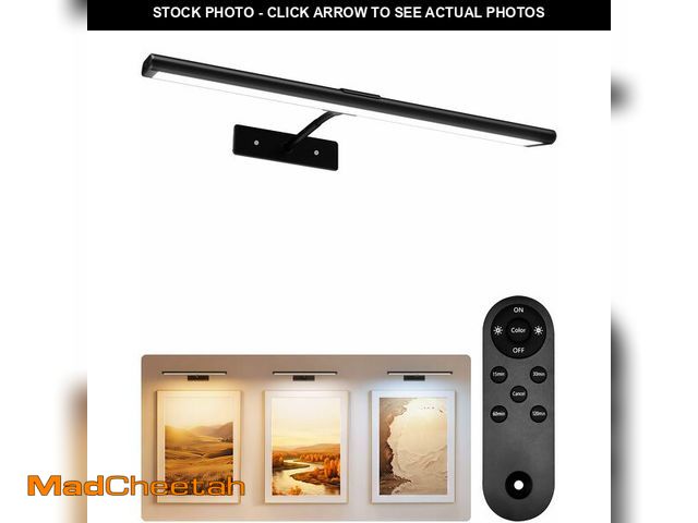 Lot 74-14208472 - EZVALO Picture Light for Wall, 4800mAh Rechargeable Wireless Remote Battery Lights for Painting, 16I...