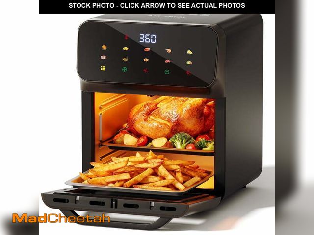 Lot 74-12833194 - 10QT Air Fryer, Convection Oven With 10 Preset Cooking Mode, Bake, Roast, Reheat, Broiler, Dehydrate...