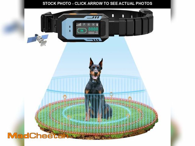 Lot 74-14209207 - GPS Wireless Dog Fence System - Multifunctional Electric Fence for Large Dogs, Radius Range 100-9999...