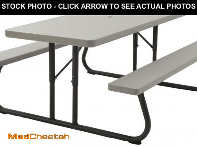 Lot 74-12414589 - Lifetime Folding Picnic Table, 6-Foot - UNUSED