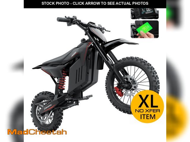 Lot 74-14071415 - Skeri Electric Dirt Bike for Teens Adults, 14"/12" Fat Tire 2000W (Peak 3200W) 48V 21AH Battery 37MP...