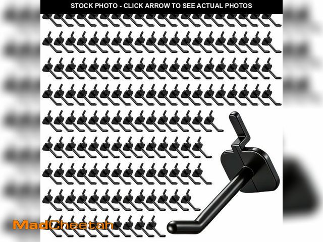 Lot 74-14059703 - Geelin 200 Pack 2 Inch Plastic Pegboard Hooks Peg Board Shelving Hooks Pegboard Locking Hook for Peg...