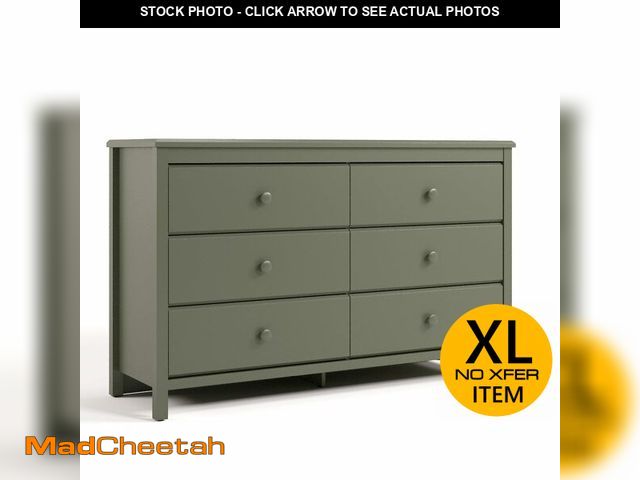 Lot 74-13936259 - Storkcraft Alpine 6-Drawer Dresser (White) Ã¢â¬â GREENGUARD Gold Certified, White Dresser for Bed...