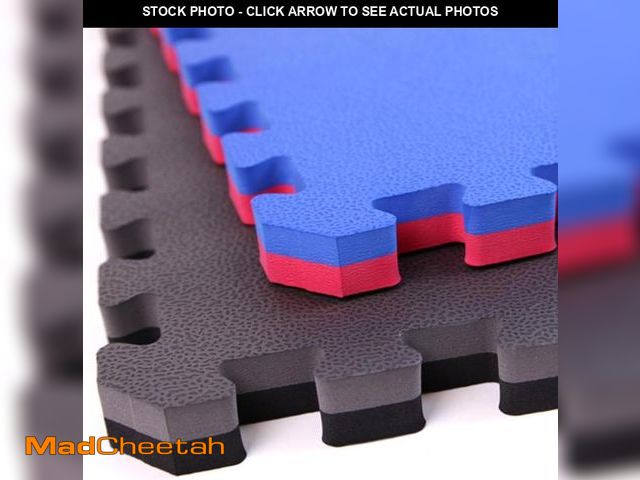 Lot 74-12170701 - FlooringInc's 1" Thick Foam Tiles, 3'x3' Interlocking Tiles, Ideal Yoga Mat, Gymnastics, Workout Mat...
