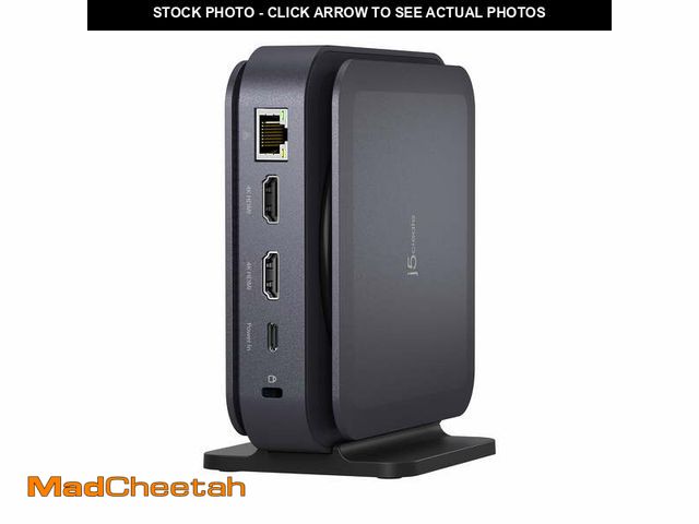 Lot 74-12687941 - j5create USB-C Dual 4K HDMI Dock Without PD 3.1 Pass Through Charging (5.12x5.12 in and 14.7 oz), JC...