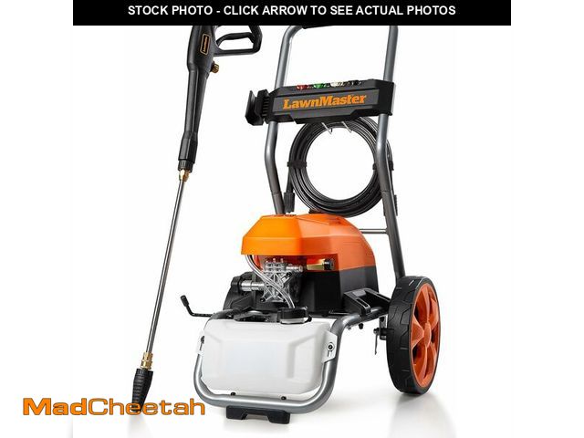 Lot 74-13040470 - LawnMaster LT2100B Electric Pressure Washer 2300 PSI MAX 13 Amp 1.2 GPM CSA Certified with 5 Nozzles...