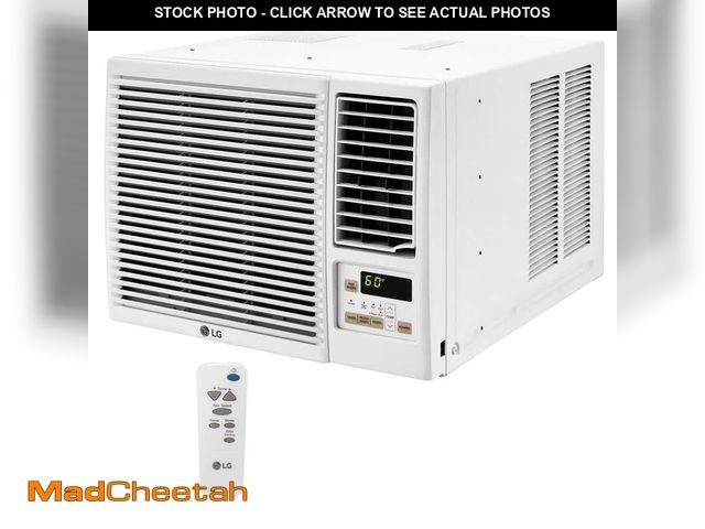 Lot 74-12782449 - LG 7,600 BTU 115V Window Air Conditioner Cools 330 Sq. Ft. with Heater, Wi-Fi Enabled and Dehumidifi...