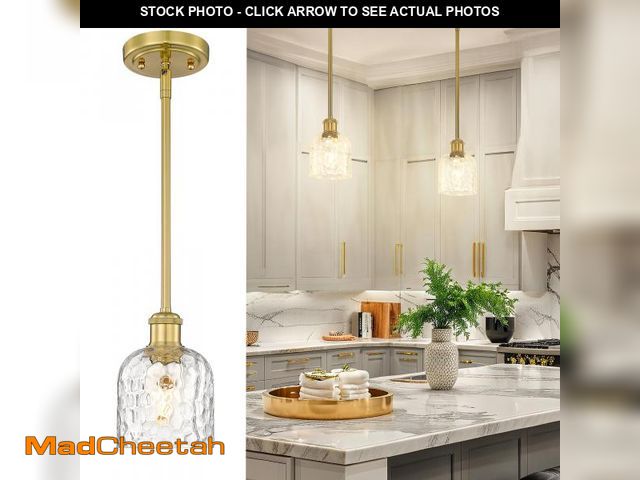 Lot 74-12184380 - zeyu 1-Light Kitchen Pendant Lighting Fixture, Kitchen Island Ceiling Light, Vintage Pendant Light w...