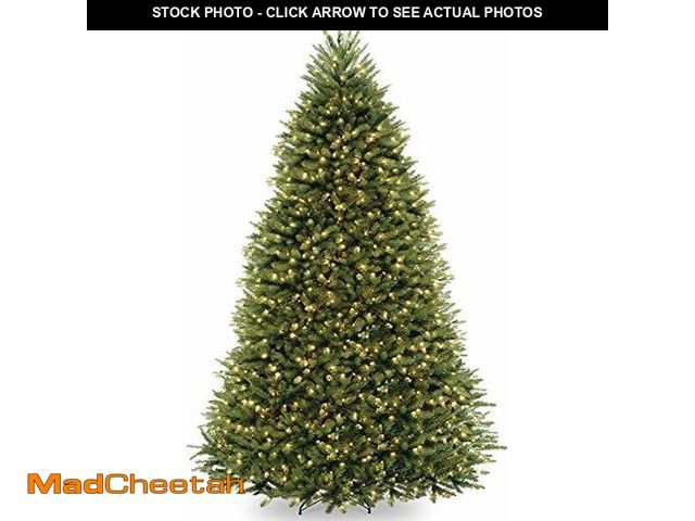 Lot 74-12899123 - National Tree Company 9 ft Pre-Lit Dunhill Fir Artificial Christmas Tree, 900 LED Lights, 4,026 Tips...