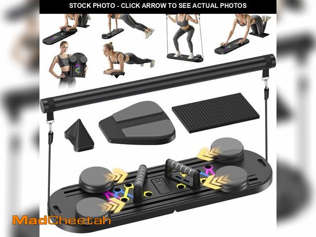 Lot 74-13710192 - MOVOCA Pilates Board, Foldable Pilates Reformer Equipment with Timer, Multi-Purpose Portable Pilates...