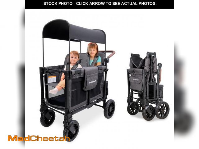 Lot 74-12516399 - WONDERFOLD W2 Luxe Pro Stroller Wagon (2 Seater) - Collapsible Wagon Stroller with Seats Featuring 5...