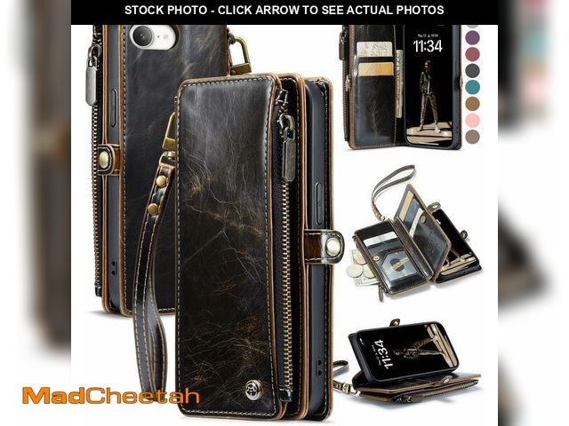 Lot 74-13568137 - Defencase for iPhone 16E/17E Case Wallet with RFID Blocking Card Holder Slots for Women Men, Elegant...