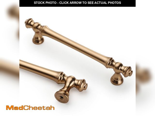 Lot 74-13566372 - Asidrama 6 Pack 5 Inch(128mm) Champagne Bronze Kitchen Cabinet Handles,Brushed Brass Cabinet Pulls K...
