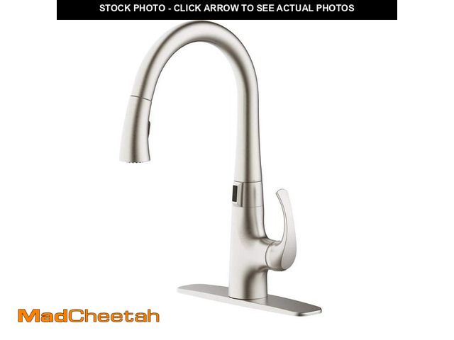 Lot 74-13038428 - Glacier Bay Breese Single-Handle Touchless Pull Down Sprayer Kitchen Faucet in Spot Resist Stainless...