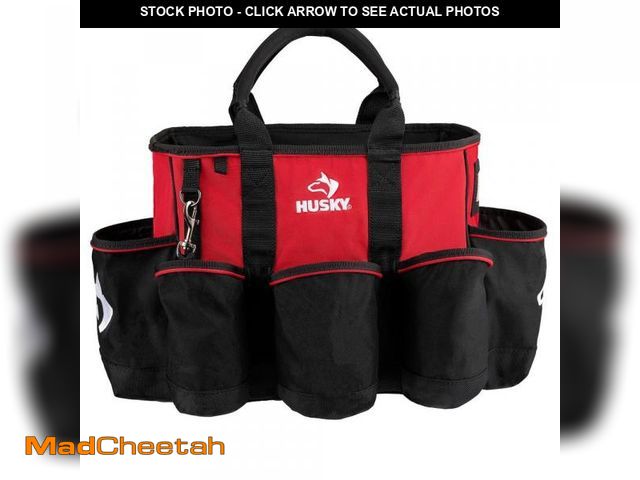 Lot 74-10314891 - Husky 14 in. 15 Pocket Open Top Supply Tool Bag - UNUSED