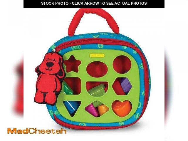 Lot 74-12426044 - Melissa &amp; Doug K's Kids Take-Along Shape Sorter Baby Toy with 2-Sided Activity Bag and 9 Texture...