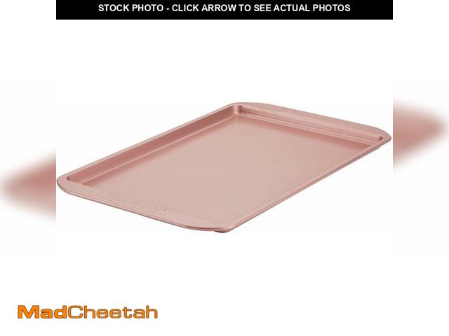 Lot 74-14067252 - Farberware Nonstick Bakeware, Nonstick Cookie Sheet / Baking Sheet - 11 Inch x 17 Inch, Rose Gold Re...