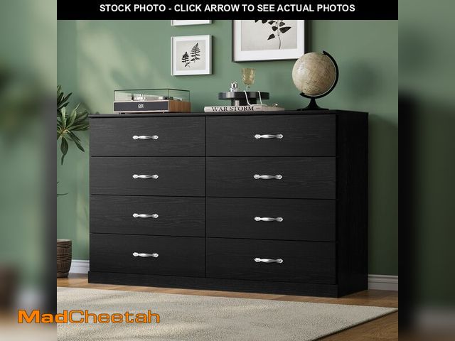 Lot 74-12694255 - LINSY HOME 8 Drawer Dresser for Bedroom, 54" Wide Chest of Drawers, Modern TV Stand Dressers with Wo...
