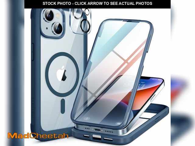 Lot 74-14270086 - Miracase Magnetic for iPhone 14 Case 6.1'', [Bubble Free] Full-Body Bumper Phone case with Built-in ...