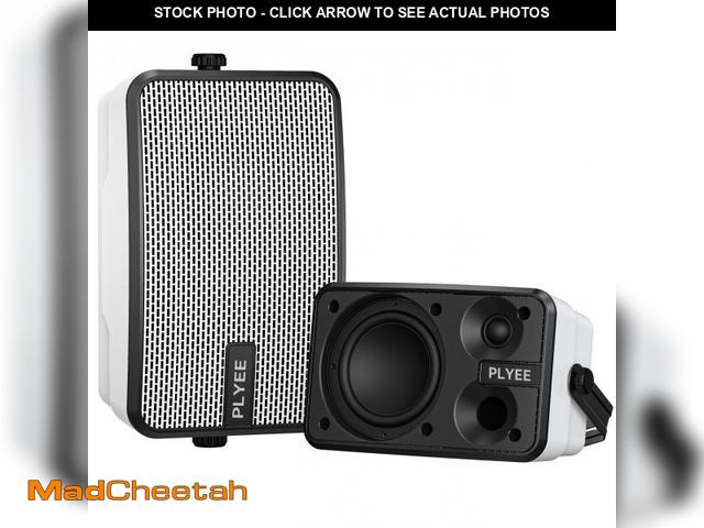 Lot 74-12051557 - Plyee Audio 400W Outdoor Bluetooth Speakers, Wireless Sync Between Speakers, IPX5 Waterproof, Powerf...