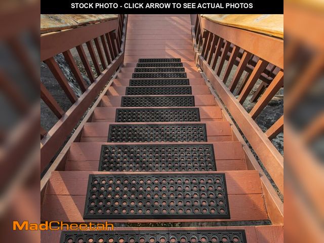 Lot 74-12695824 - Ottomanson All-Weather Rubber Stair Treads - Non-Slip Step Mats for Wooden, Concrete, or Outdoor Sta...