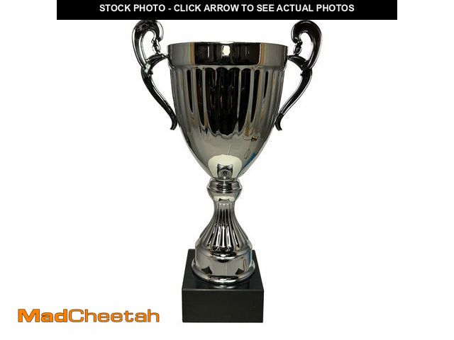 Lot 74-12971865 - Express Medals 12 Inch Bright Metal Silver Color Trophy Cup - Event, Sport Tournaments, Competitions...