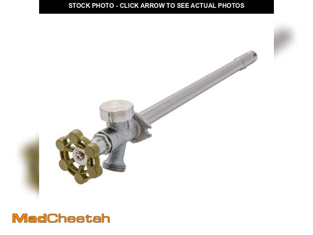 Lot 74-12776282 - Everbilt 1/2 in. x 3/4 in. x 12 in. MPT/SWT x MHT Brass Anti-Siphon Frost Free Sillcock Valve with M...