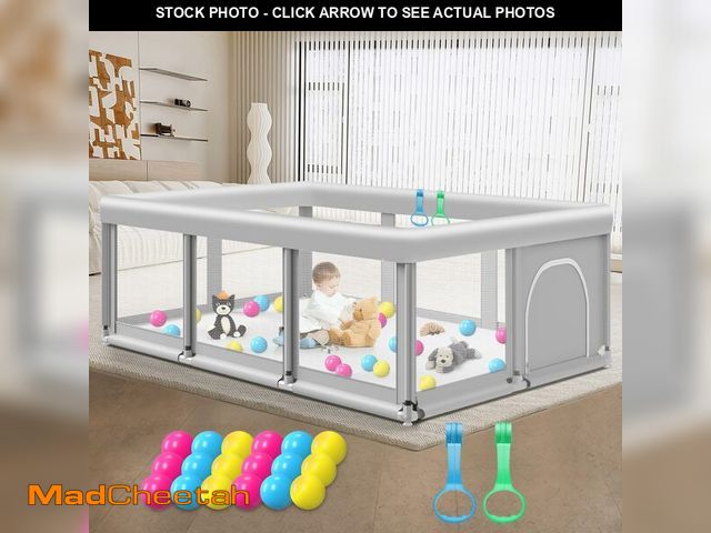Lot 74-13583281 - Large Baby Playpen for Babies and Toddlers, Playpen 74Ãâ50, Large Baby Play Yards Indoor &amp; Ou...