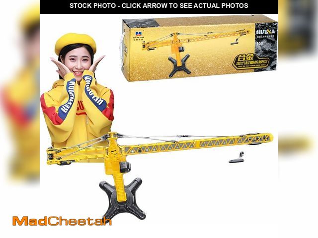 Lot 74-12719697 - DDLONGDD Construction Toy All-Metal Tower Crane Model Die Cast 1:50 Scale - Highly Detailed, Perfect...