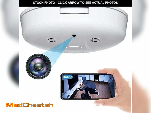 Lot 74-12969396 - ARMIDO WiFi Spy Smoke Detector Camera HD 1080P Hidden Nanny Cam with Motion Detection Night Vision I...